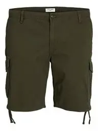 Produktbild: JACK & JONES Herren Cargo Short JPSTMARLEY JJCARGO - Relaxed Fit - Plussize, Größe:46, Farbe:Forest Night 12237562