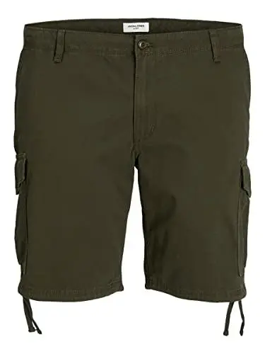 Produktbild: JACK & JONES Herren Cargo Short JPSTMARLEY JJCARGO - Relaxed Fit - Plussize, Größe:46, Farbe:Forest Night 12237562