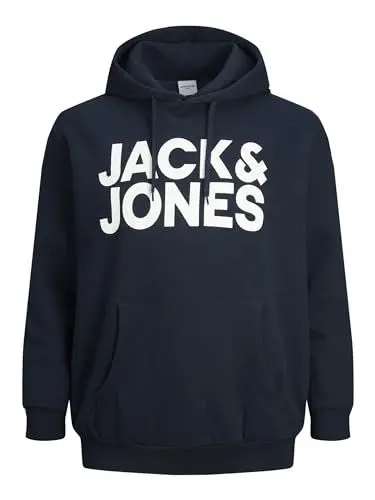 Produktbild: JACK & JONES Hoodie Kapuzen Sweater Pullover Basic Sweatshirt Plus Size