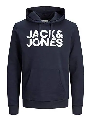 Produktbild: JACK & JONES Herren Jjecorp Logo Sweat Hood Noos Kapuzenpullover, - Navy Blazer, XXL