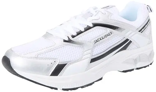 Produktbild: JACK & JONES Herren JFWTOKYO MESH Sneaker 12261964 ,Bright White Detail Black ,44 EU