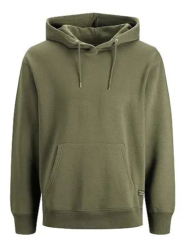 Produktbild: JACK & JONES Herren JJESOFT Sweat Hood, Dusty Olive/REG, M