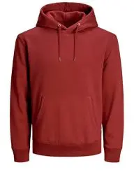 Produktbild: JACK & JONES Herren JJESOFT Sweat Hood, Red Dahlia/REG, S