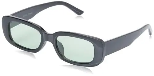 Produktbild: JACK & JONES Herren Jacabel Sunglasses Sonnenbrille, Black/Detail:green Lenses, Einheitsgröße