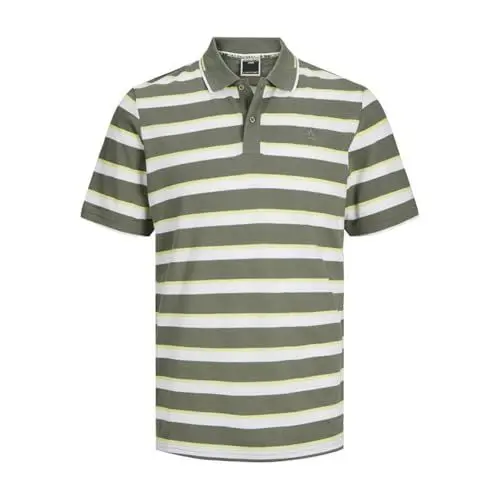 Produktbild: JACK & JONES Herren Jcohass AOP Polo Poloshirt, Weiß, M