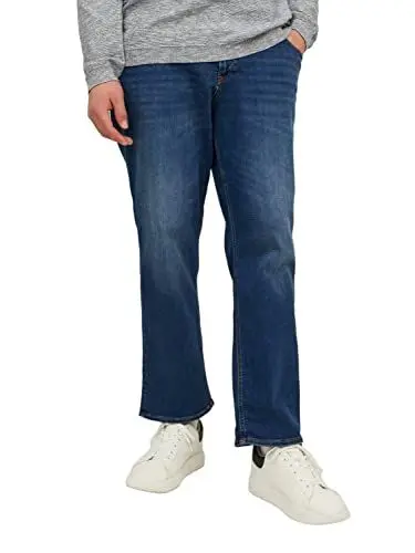 Produktbild: JACK & JONES Herren Jeans JJIMIKE JJORIGINAL AM 782 Plussize - Relaxed Fit, Größe:46W / 32L, Farbvariante:Blue Denim 12234769