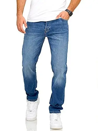 Produktbild: JACK & JONES Herren Jeans Mike ARIS Comfort Fit Denim Herrenhose (38W / 34L, Dark Blue Denim)