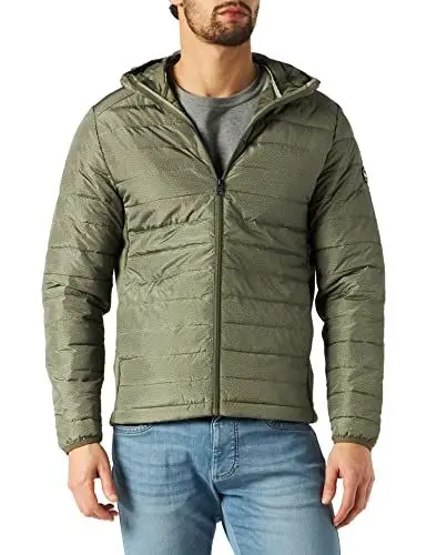 Produktbild: JACK & JONES Herren Jjeace Spring Puffer Hood Steppjacke mit Kapuze, Dusty Olive, L