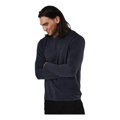 Produktbild: JACK & JONES Herren JJELEO Knit Crew Neck NOOS 12174001, Navy Blazer, L