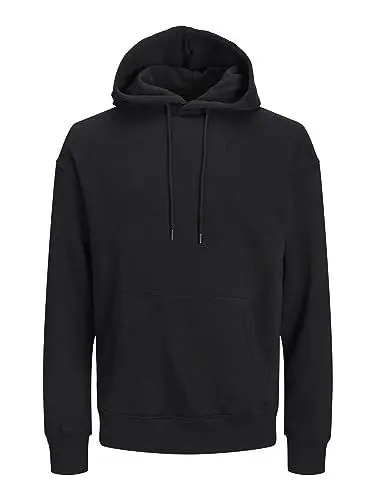 Produktbild: JACK & JONES Herren Jjestar Basic Sweat Hood Kapuzenpullover, Schwarz, XL EU