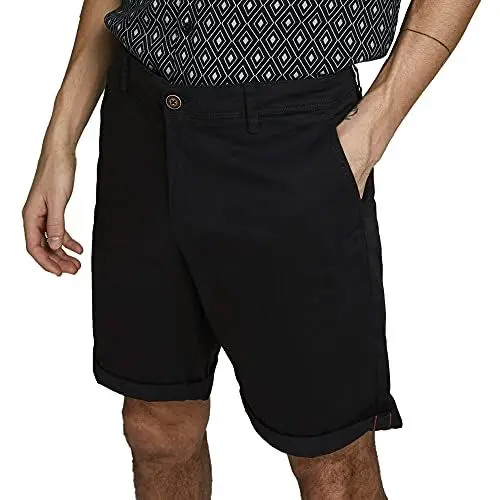 Produktbild: JACK & JONES Herren Jjibowie Jjshorts Solid Sa STS Shorts - Schwarz, XXL