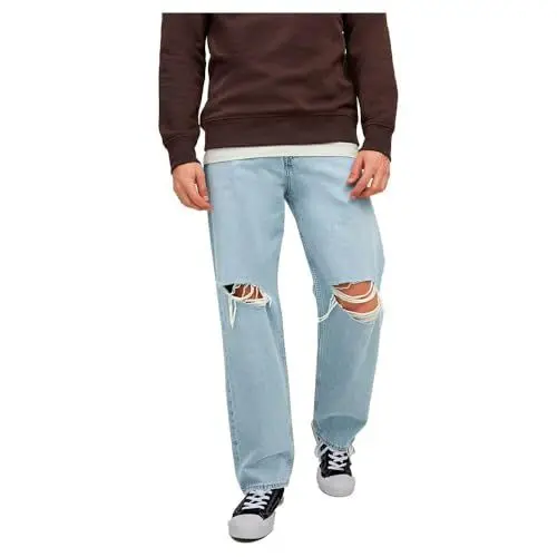 Produktbild: JACK & JONES Herren Jjieddie Jjoriginal Cj 289 Pcw Ln Hose, Blue Denim, 29W / 32L EU