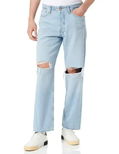 Produktbild: JACK & JONES Herren Jjieddie Jjoriginal Cj 289 Pcw Ln Hose, Blue Denim, 32W / 32L EU