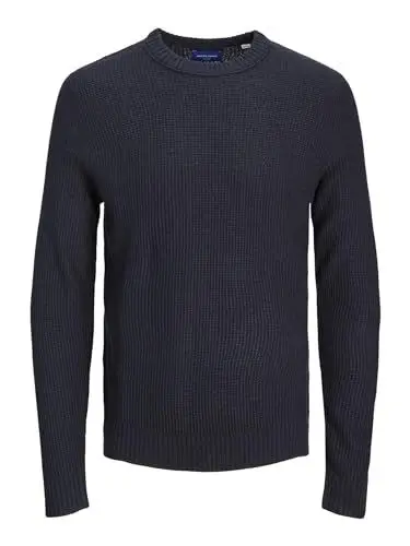 Produktbild: JACK & JONES Herren Jorkyle Knit Crew Neck Strickpullover , Total Eclipse ,M