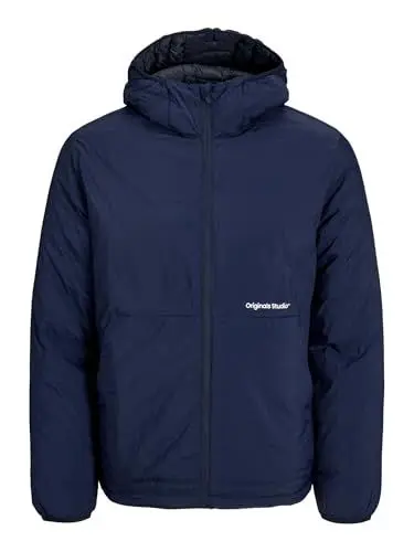 Produktbild: JACK & JONES Herren Shell-Jacke JORVESTERBRO Insulated Hood Jacket SN 12252917,Navy Blazer,L