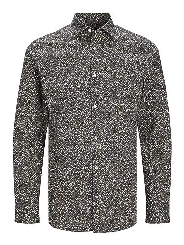 Produktbild: JACK & JONES Herren Jprblablackpool Stretch Shirt Ls Aw23 Sn Poloshirt 12237914 ,Emperador/Fit:slim Fit ,L