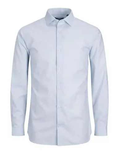 Produktbild: JACK & JONES Herren Jprblaparker Shirt L/S Noos Hemd, Cashmere Blue/Fit:Slim Fit, L EU
