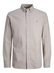 Produktbild: JACK & JONES Herren Jprblusummer Shield Shirt L/S Langarmhemd, Fields of Rye/Fit:Slim Fit, M