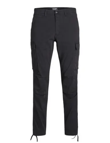 Produktbild: JACK & JONES Herren Jpstace Jjtucker Ama Noos Cargohose, Black/Detail:solid, 33W / 30L EU