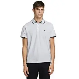 Produktbild: JACK & JONES Herren Jjepaulos Noos Poloshirt, Weiß, M EU