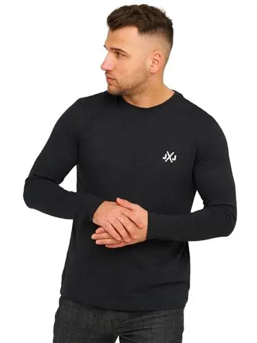 Produktbild: JACK & JONES Herren Langarmshirt Rise Infinity O-Neck T-Shirt Tap Shoe L