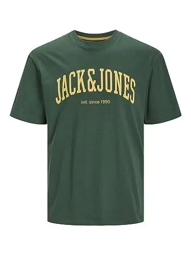 Produktbild: JACK & JONES Herren Polo Jjejosh Tee Ss Crew Neck Noos Jnr, Dark Green, 140