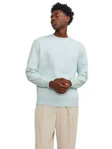 Produktbild: JACK & JONES Herren Rundhals Pullover JORVESTERBRO - Relaxed Fit S M L XL XXL, Größe:XL, Farbe:Skylight 12241694