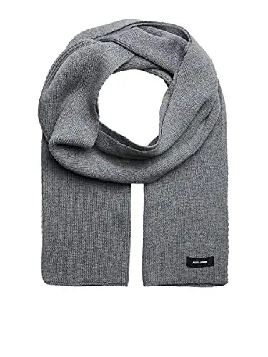 Produktbild: JACK & JONES Herren Schal JJDNA Knit Scarf NOOS, Grau (Grey Melange Grey Melange), ONE SIZE/
