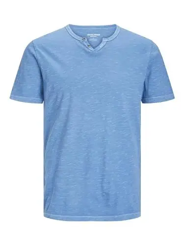 Produktbild: JACK & JONES Male T-Shirt Meliert GETEILTER Kragen T-Shirt