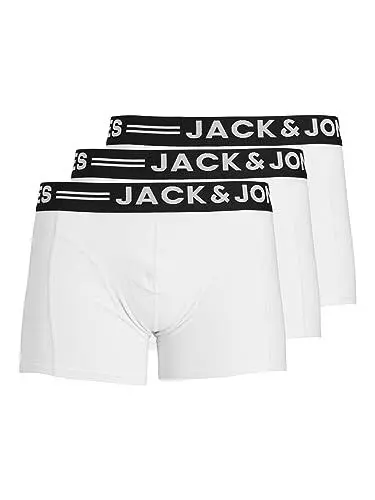 Produktbild: JACK & JONES Herren Sinn 3 Pack Boxer Slips - Weiß - S
