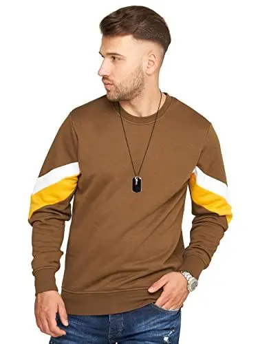 Produktbild: JACK & JONES Herren Sweatshirt Jacob Infinity Pullover Sweater (as3, Alpha, m, Regular, Regular, Desert Palm, M)