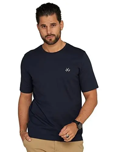 Produktbild: JACK & JONES Herren T-Shirt Elif Infinity O-Neck Shirt Kurzarmshirt (as3, Alpha, m, Regular, Regular, Navy Blazer/Without Backprint)