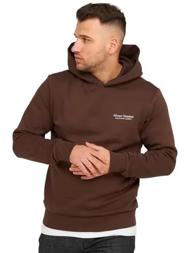 Produktbild: JACK & JONES Infinity Herren Hoodie Kimo Sweatshirt Kapuzenpullover (DE/NL/SE/PL, Alphanumerisch, XL, Regular, Regular, Chocolate Brown)