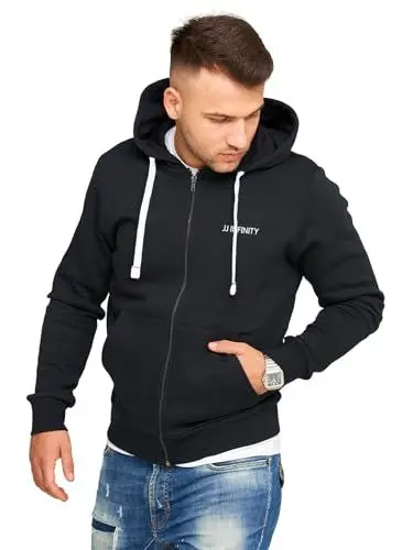 Produktbild: JACK & JONES Infinity Herren Sweatjacke Rocket Hoodie Kapuzenjacke (as3, Alpha, x_l, Regular, Regular, Tap Shoe)