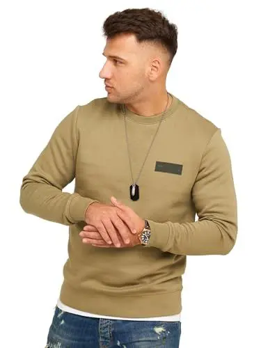 Produktbild: JACK & JONES Infinity Herren Sweatshirt POPS Pullover Sweater Aloe M