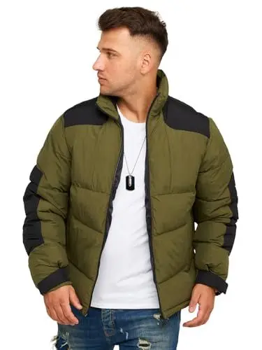 Produktbild: JACK & JONES Infinity Herren Winterjacke VOTIS PUFFER Steppjacke Olive Night M