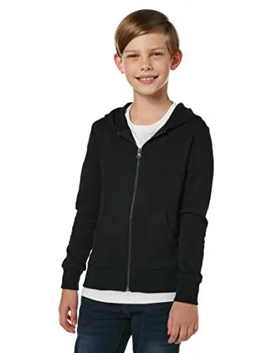 Produktbild: JACK & JONES Herren Pull Cardigan Jjebasic Sweat Zip Hood Noos Jr, Black/, 128