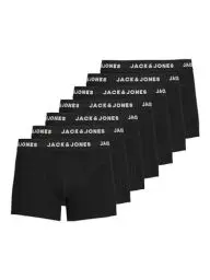 Produktbild: JACK & JONES 7er-Pack Herren Trunks – Bequeme, Elastische Unterhosen – Jersey Baumwoll-Mix, Atmungsaktiv & Stretch – Perfekt für Alltag & Sport