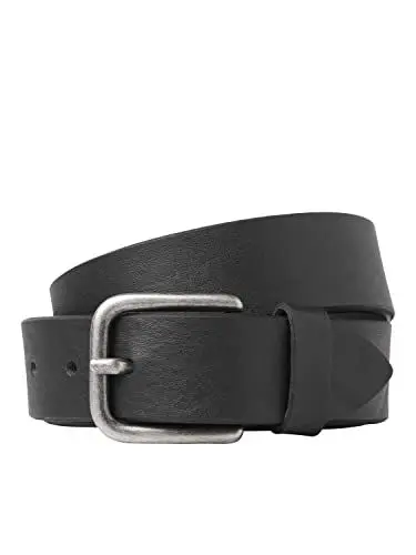Produktbild: JACK & JONES Men's JACPLANO Leather Belt Gürtel, Black, 90