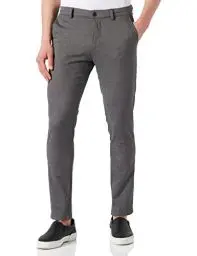 Produktbild: JACK & JONES Herren Chino Hose JPSTMARCO JJFURY - Slim Fit Braun Grau Beige, Größe:32W / 30L, Farbvariante:Drizzle 12206198