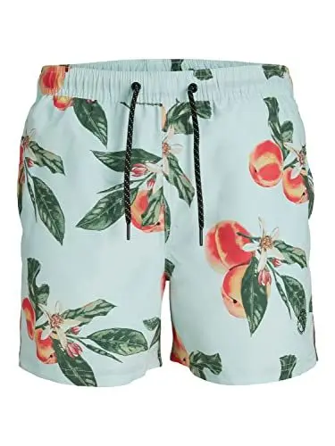 Produktbild: JACK & JONES PLUS Men's JPSTFIJI JJSWIM Bahama PS Badeshorts, Cloud Dancer, 44