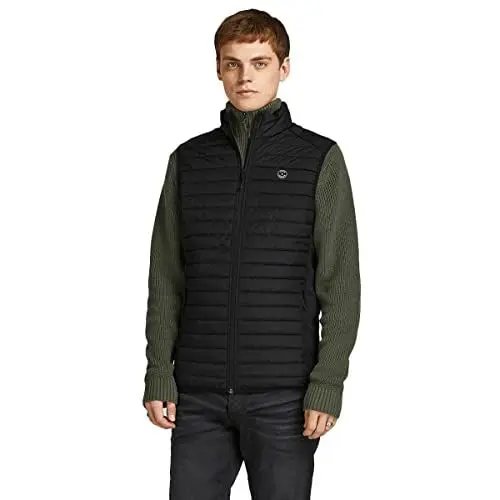Produktbild: JACK & JONES Herren Jjemulti Gesteppte ärmellose Gilet - Schwarz - S