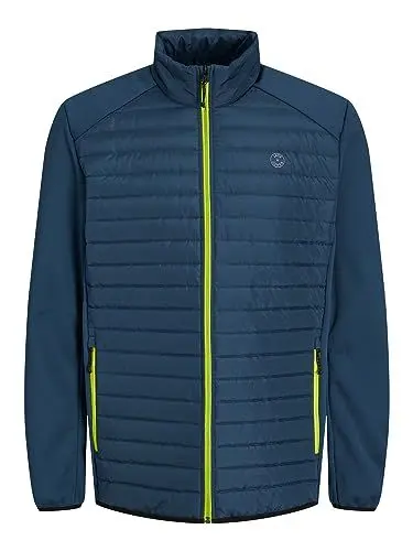 Produktbild: JACK & JONES Steppjacke Herren, Ensign Blue/Detail:Set-in Sleeves and Wild Lime Contrast, L