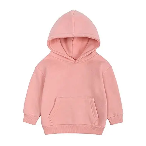 Produktbild: Jack Und Hoodie Kleinkind Mädchen Pullover Sweatshirt Solide Plus Babys Mit Kapuze Farbe Top Coat Mädchen Tops Herren Jack Und (Pink, 10-11 Years)