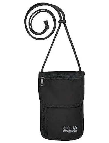 Produktbild: Jack Wolfskin 8006751 Wolfskin Unisex – Erwachsene Organizer Brustbeutel, Schwarz, Einheitsgröße