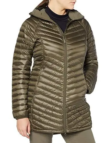 Produktbild: Jack Wolfskin Damen ATMOSPHERE COAT W winddichter Daunenmantel, Granite, XS