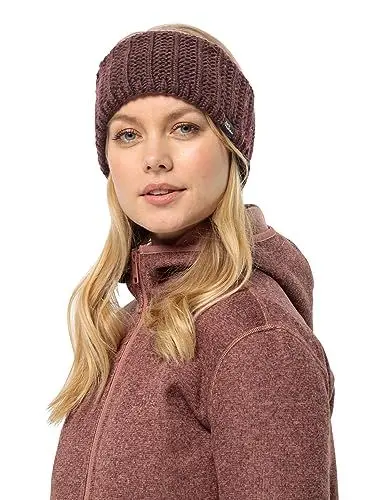 Produktbild: Jack Wolfskin Damen HIGHLOFT Knit Headband W Winter-Stirnband, Boysenberry, S