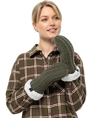 Produktbild: Jack Wolfskin Damen Highloft Knit Mitten W Handschuh, Island Moss, M