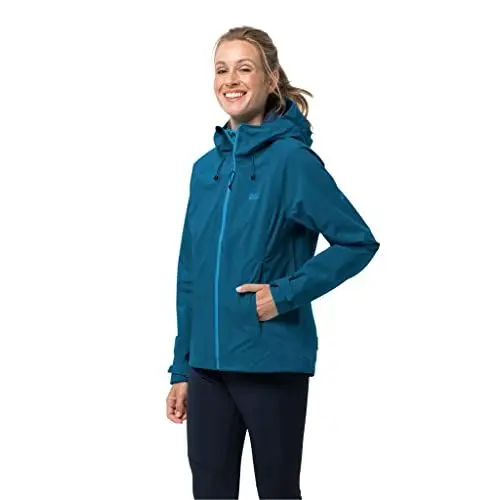 Produktbild: Jack Wolfskin Damen Highest Peak Funktionsjacke, Dark Cyan, XL
