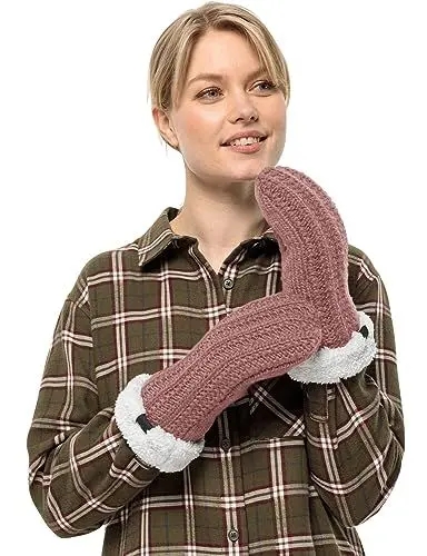 Produktbild: Jack Wolfskin Damen Highloft Knit Mitten W Handschuh, Afterglow, M